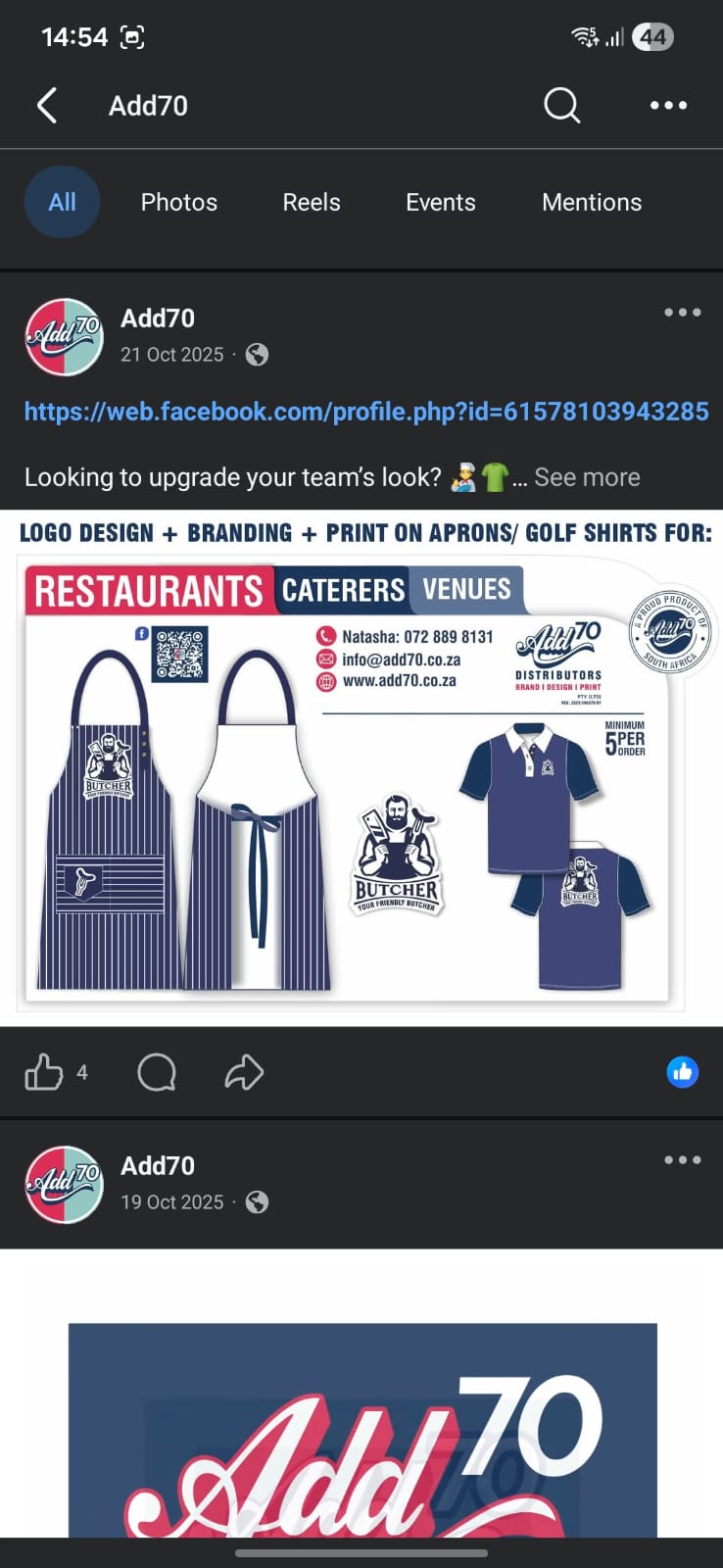 Branded Aprons